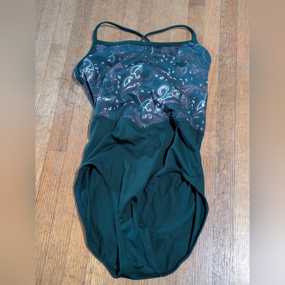 Mirella Green And Purple Leotard